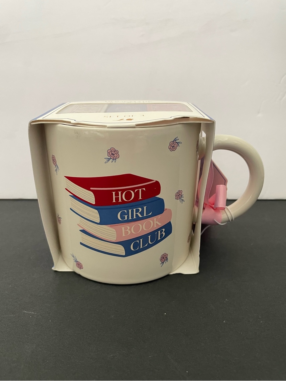 Hot Girls Book Club mug and bookmark gift set for readers
